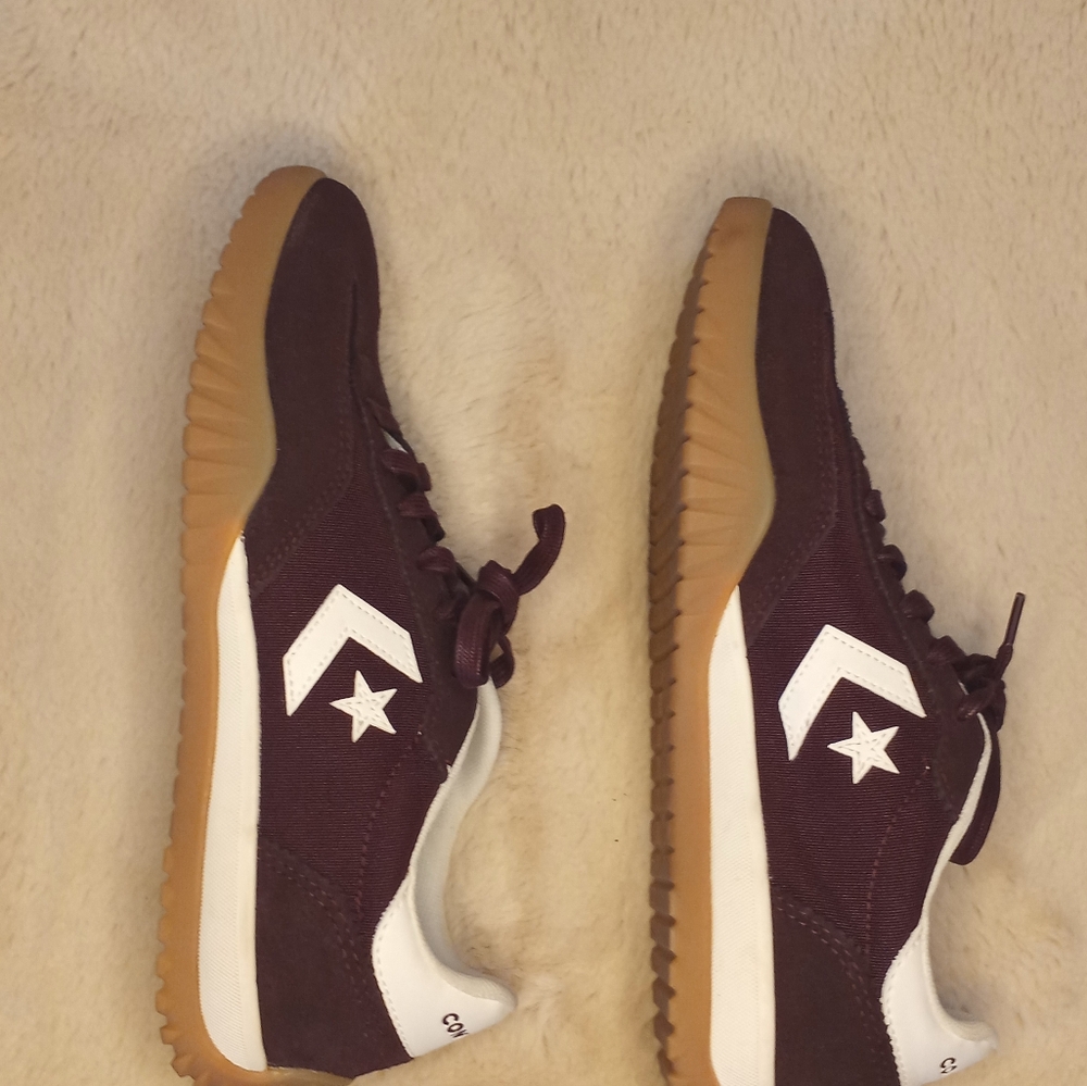 Converse Run Star Casual Maroon Bloodstone Burgundy Streetwear Classic Trainers - Picture 5 of 8